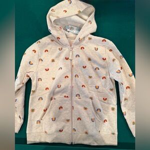 Cat & Jack Kids Rainbow Print Hoodie